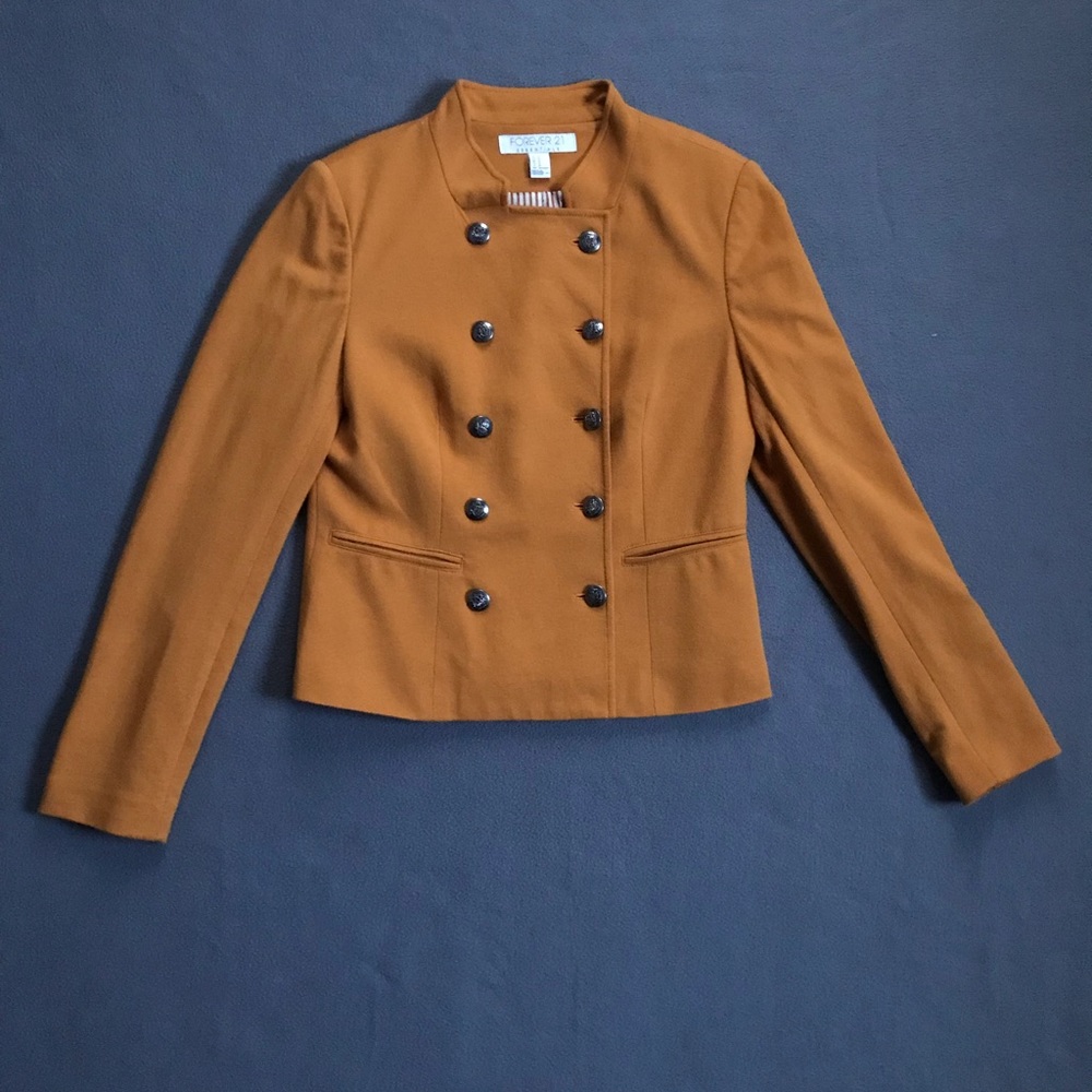 Buttoned Military Jacket - Picture 2 of 3